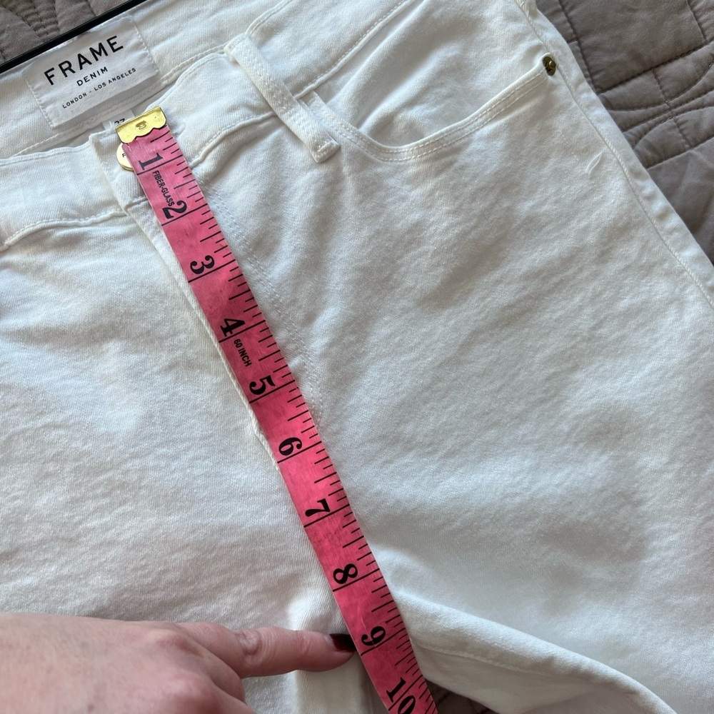 FRAME Le Skinny De Jeanne Jean White Women's Size 27 - Picture 10 of 14